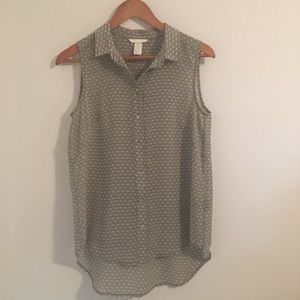 H&M Sleeveless Patterned Top